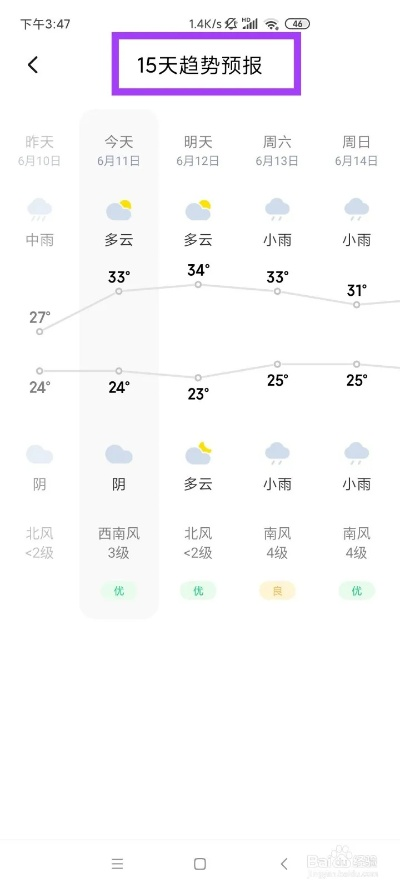 查看15天气预报（看一下15天天气预报）