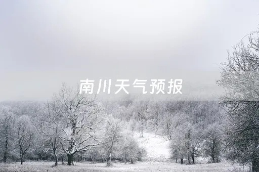 重庆南川天气预报（重庆地区天气预报）
